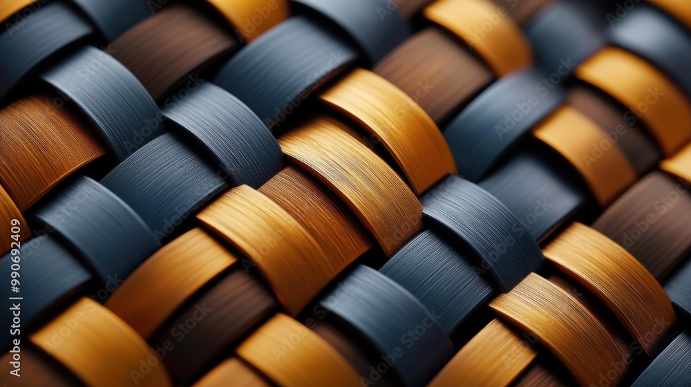 Poster metallic patterns in textured backgrounds