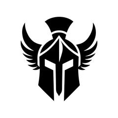 helm of Gladiator Spartacus warior vector flat design