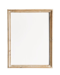Png classic wooden frame sticker, transparent background