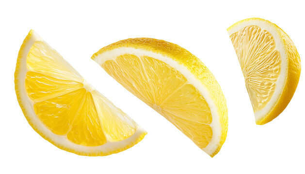 Leuchtend gelbe Zitronen Ausgeschnitten: Perfekte Zitrusfr&uuml;chte f&uuml;r Erfrischende Rezepte