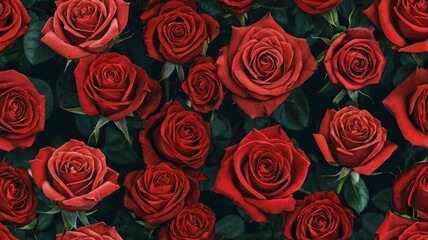  Stunning red roses isolated 
