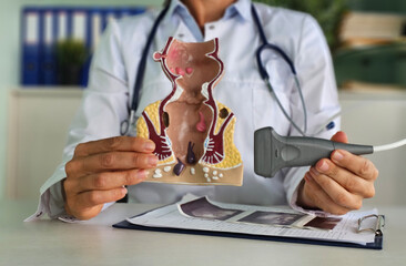 Rectal examination and transrectal ultrasound
