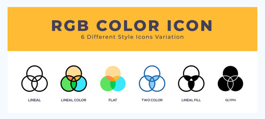 Rgb color icon vector design illustration in trendy style