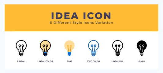 Idea vector icons designed. icon symbol set.