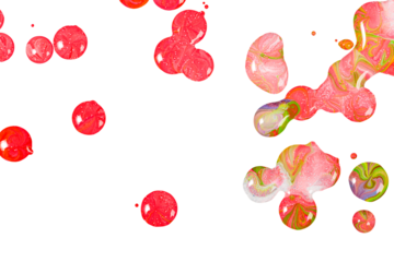 Fluid art png pink feminine acrylic paint DIY element