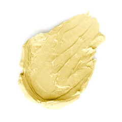 Png yellow cream smear design element texture