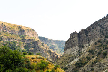 Gndevank monastery in canyon of Arpa river near Jermuk, Armenia