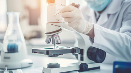 Close-Up of Skilled Technician Using a Precision Screwdriver to Repair a Small Electronic Device on a Clean Workbench, Highlighting Meticulous Work and Attention to Detail with a Blurred Background