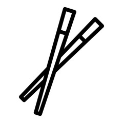 chopstick line icon