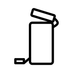 recycle bin line icon