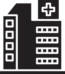 Hospital Building Glyph Icon