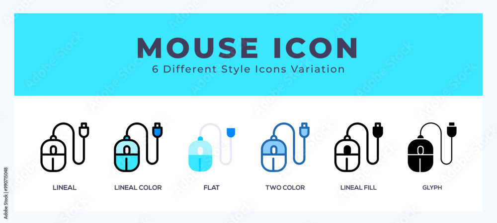 Aufkleber mouse icon vector for web. and mobile app