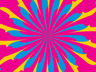 Abstract background vector, vintage geometric lines design, simple colorful lines classic grunge wallpaper. Vector illustration of colorful flowers with retro concept.