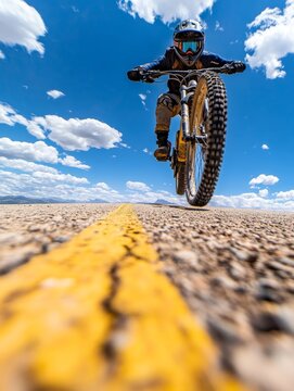 Trials bike wheelie sale