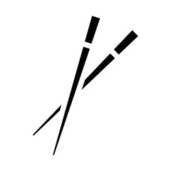chopstick glyph icon