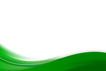 Green curve frame template design element