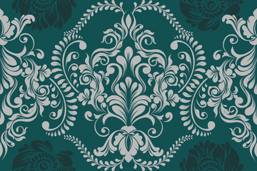 damask pattern with a classic floral design.African embroidery patterns, paisley, boho, floral ikat, ethnic floral designs, ikat sari, ikat patterns and ethnic patterns.
