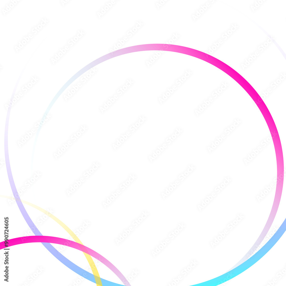 Poster round gradient frame design element