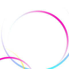 Round gradient frame design element