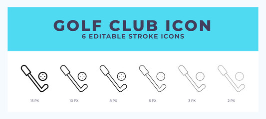 Golf club line icon. High quality icon symbol for web design. App