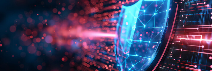 A shield with ESG elements protecting a company from external threats, highlighting risk mitigation.