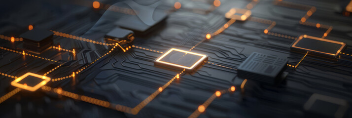 Flowchart, the process of transition from paper to digital document flow.