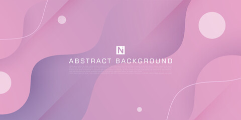 Abstract 3D background with gradient pink and purple color wave design pattern. Cool design for banner cover book flyer and other element graphic design. Eps10 vector