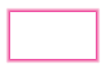 Neon shadow rectangle background. Glowing rectangle frame.