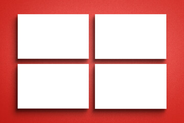 Business card png mockup, transparent design