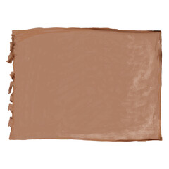 Brown ripped paper png sticker, stationery doodle, transparent background