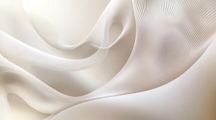 A soft, abstract design featuring flowing lines and gentle curves in a light color palette.