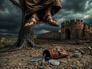 Gospel Images from the Bible NT - Judas hangs himself