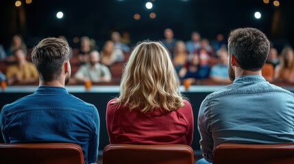 Contestants Watch Competition in Game Show Setting
