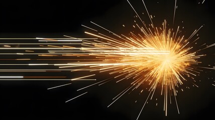 Golden Sparks Abstract Background