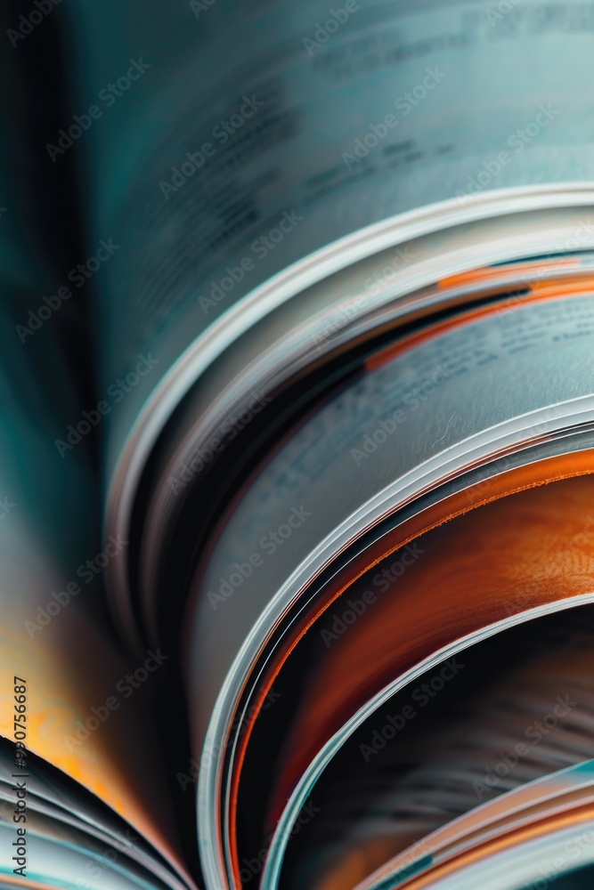 Poster a close-up view of multiple books stacked horizontally. books represent knowledge and education, oft