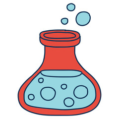 Flask Graphic illustration.