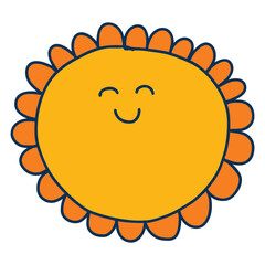 Sun Graphic illustration.