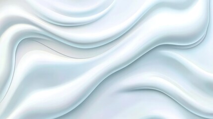Obraz premium Smooth, flowing abstract texture in soft white tones.