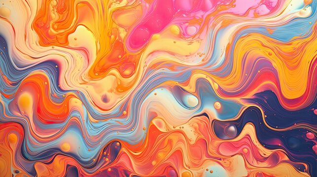 A retro-inspired abstract liquid background with a vintage color scheme.