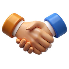 hand shake 3D icon png business agreement handshake 