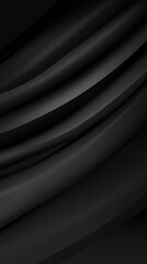 Obraz premium A smooth, flowing black fabric texture creating a sense of elegance and depth.