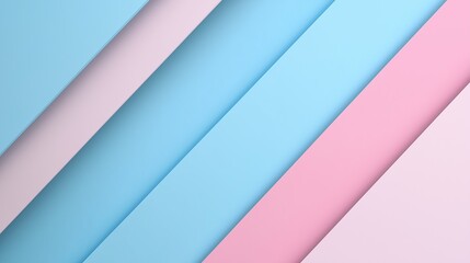 Obraz premium Layered paper cut with shadow diagonal pastel color simple background