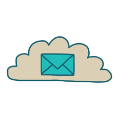 Mail Graphic illustration Vector Retro Style.