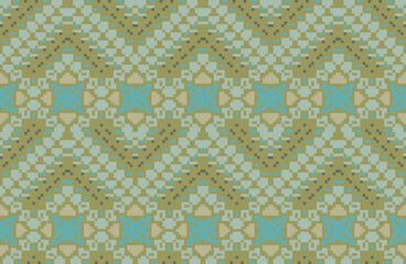 Russian Abstract Seamless Geometric Patternfolk Embroidery, Aztec Geometric Ornament Print. Design for Carpet, Wallpaper, Clothing, Wrapping, Fabric