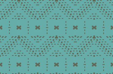 Geometric Pattern Ethnic Motifs Patternfolk Embroidery, Aztec Geometric Ornament Print. Design for Carpet, Wallpaper, Clothing, Wrapping, Fabric