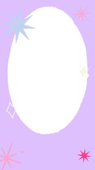 PNG purple photo collage frame, transparent background