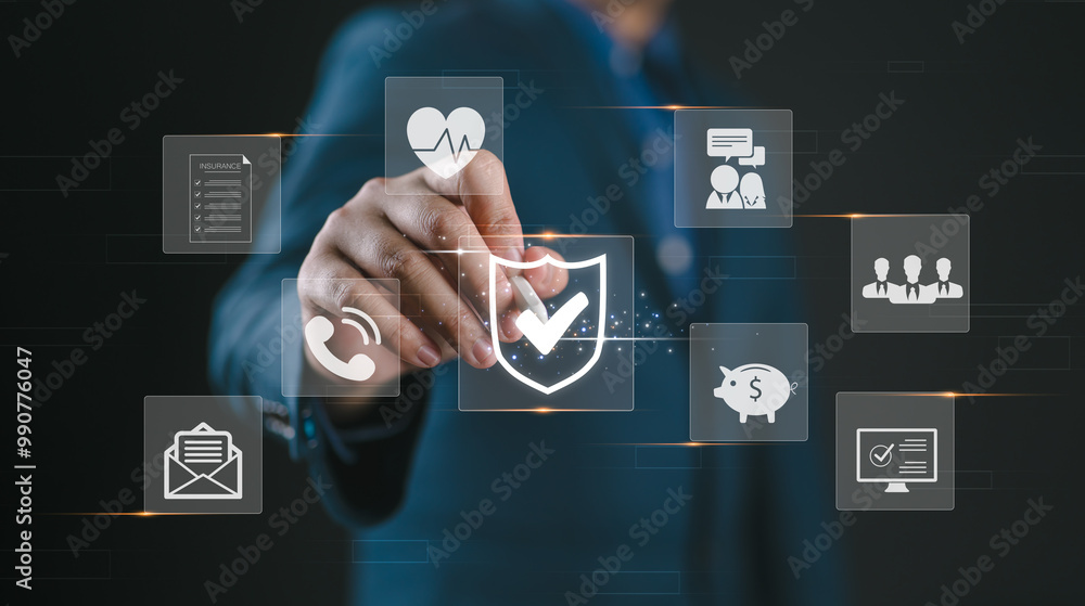 Poster Innovative Insurance Solutions Application Programming Interface API Robot RPA Insurance technology. help insurers save time and money, improve customer service, and reduce errors.