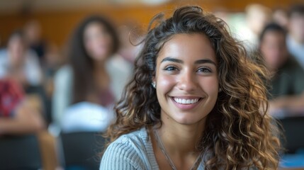 A perfect blend of focus and happiness, she embodies the excitement of new ideas and learning experiences
