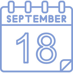 18 September Vector Icon Design