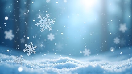 Naklejka premium christmas background with snowflakes